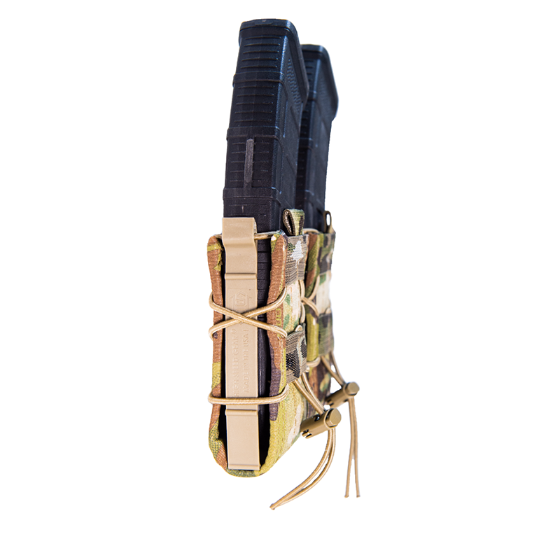 HSG Double Pistol TACO MOLLE Mag Pouch – Holds 2 Pistol Mags, Made In USA, MultiCam, Lifetime Warranty