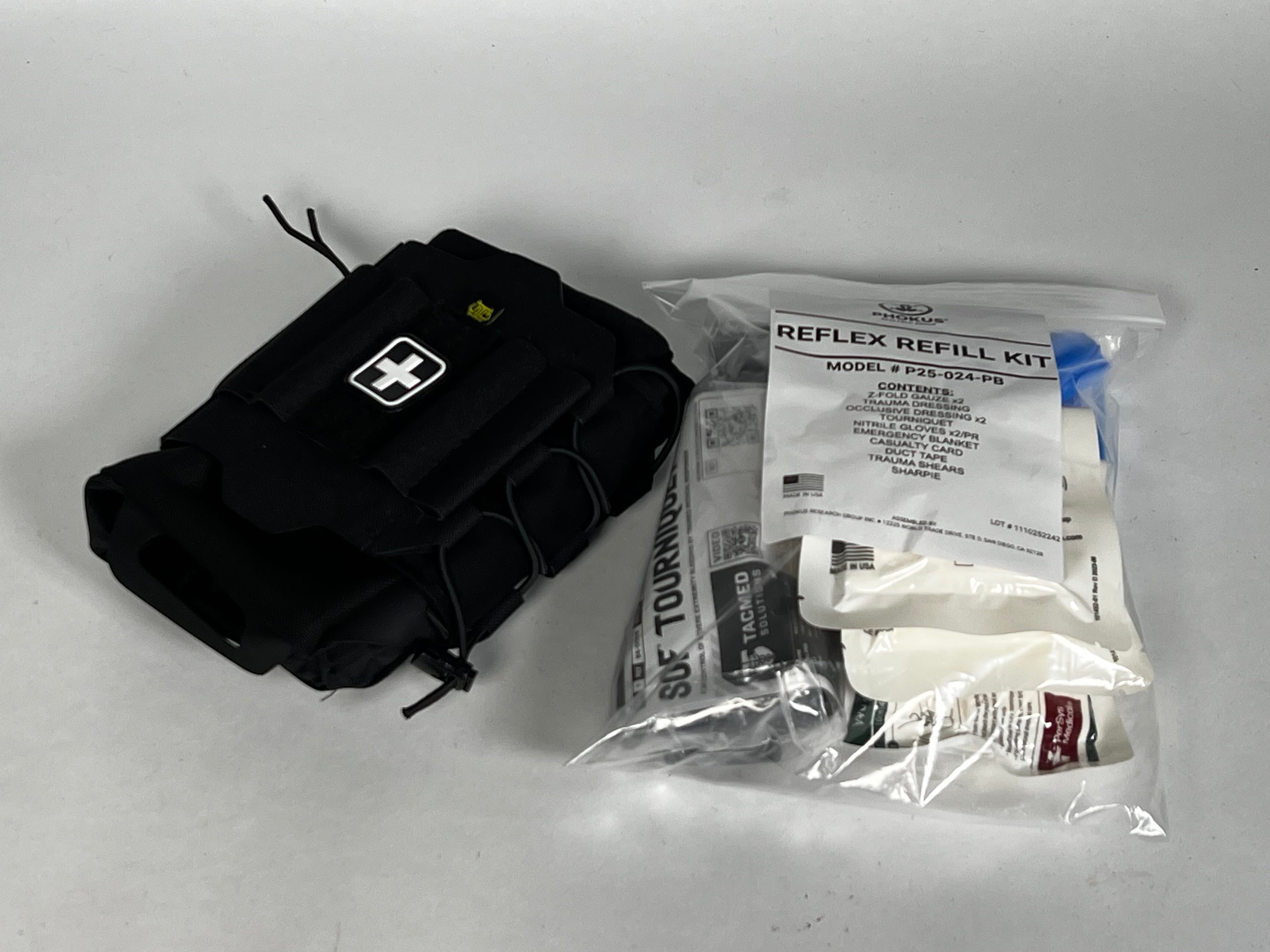 その他 High Speed Gear REFLEX IFAK SYSTEM ReFlex IFAK Medical Roll & Carrier + Phokus Med Refill Kit – High