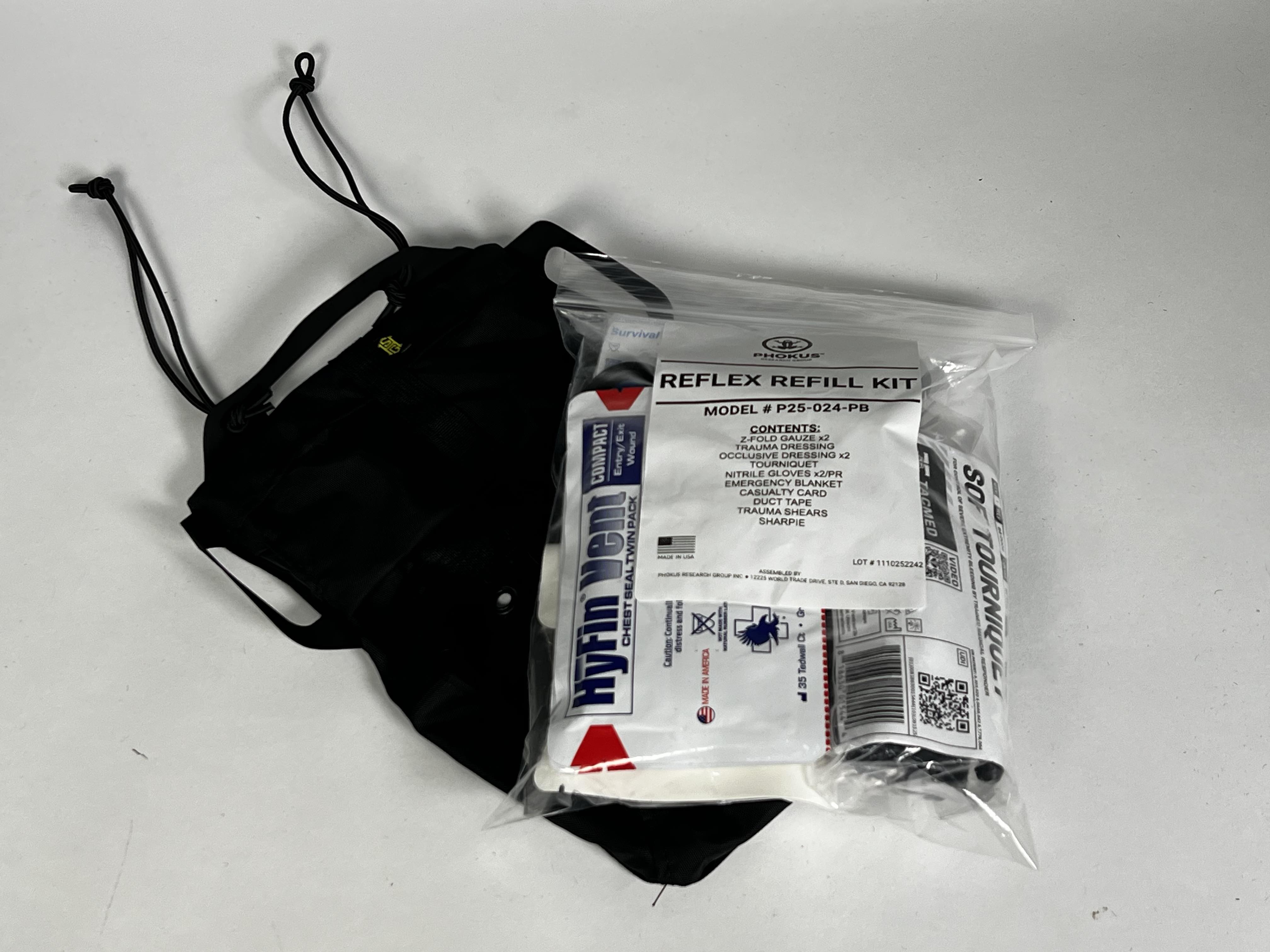 ReFlex IFAK Medical Roll & Carrier + Phokus Med Refill Kit – High