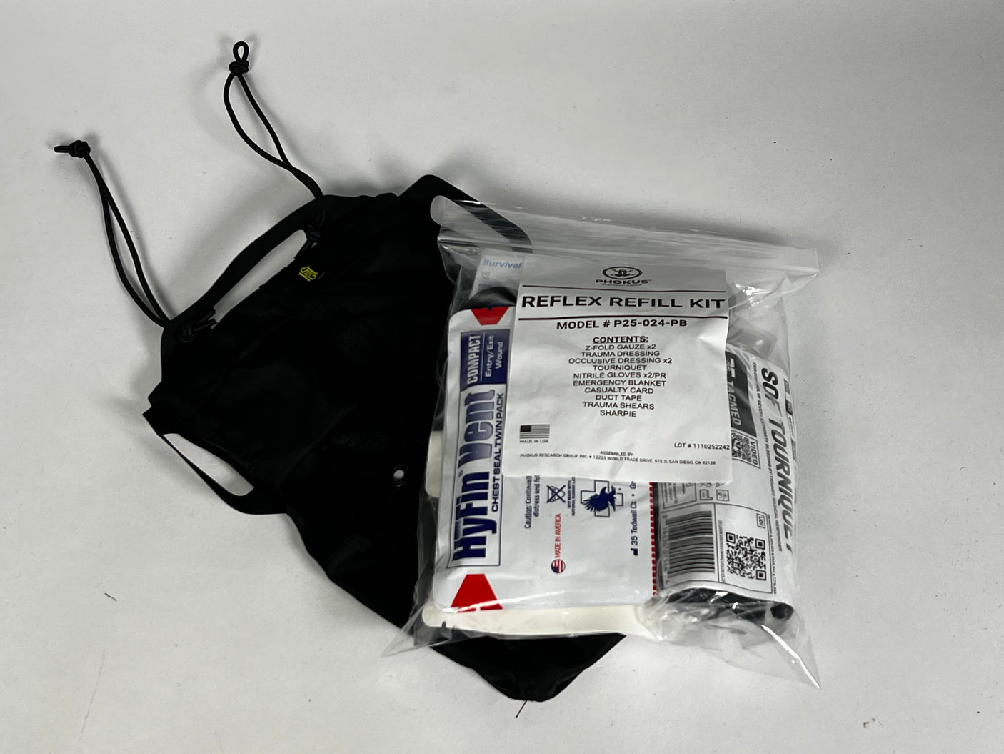 ReFlex IFAK Medical Roll & Carrier + Phokus Med Refill Kit