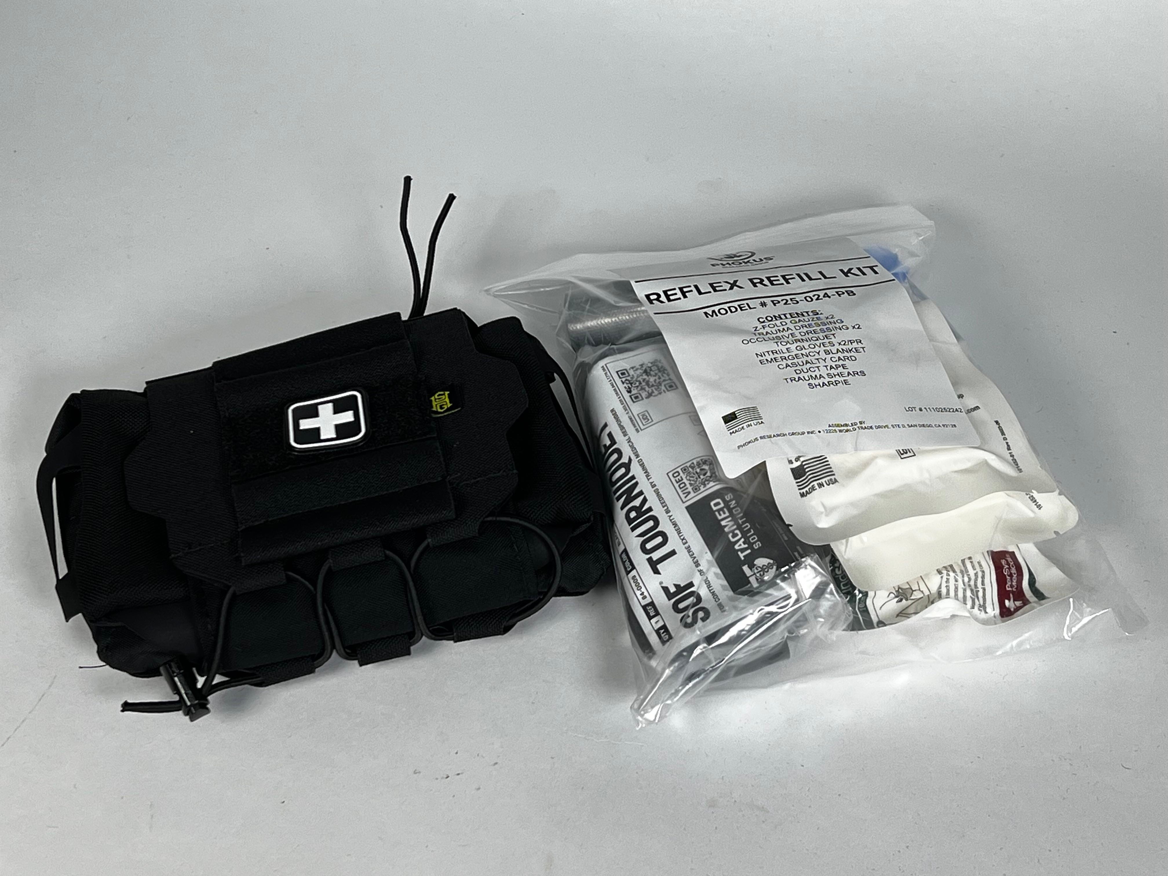ReFlex IFAK Medical Roll & Carrier + Phokus Med Refill Kit – High ReFlex IFAK Medical Roll & Carrier + Phokus Med Refill Kit – High