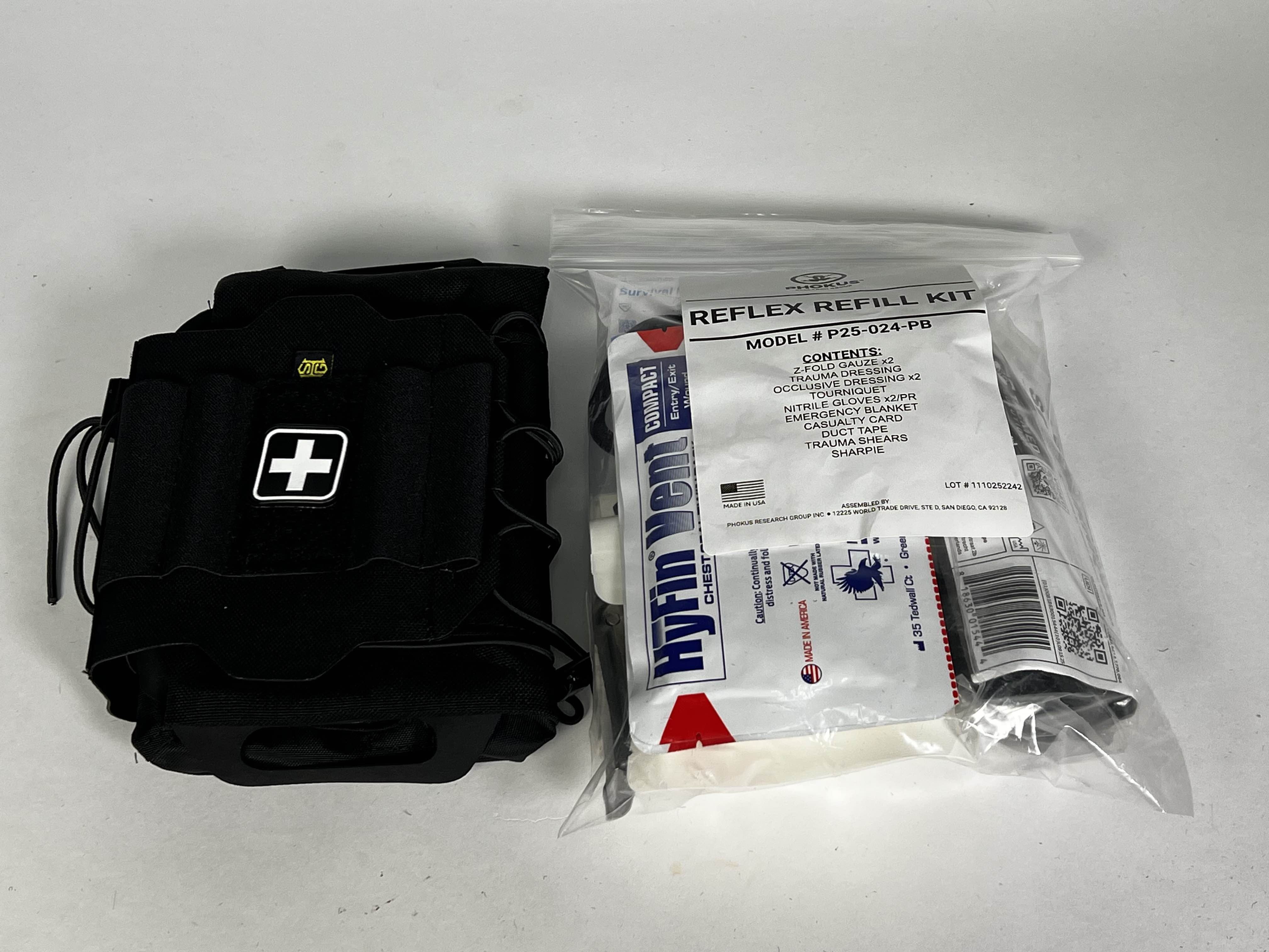 ReFlex IFAK Medical Roll & Carrier + Phokus Med Refill Kit – High
