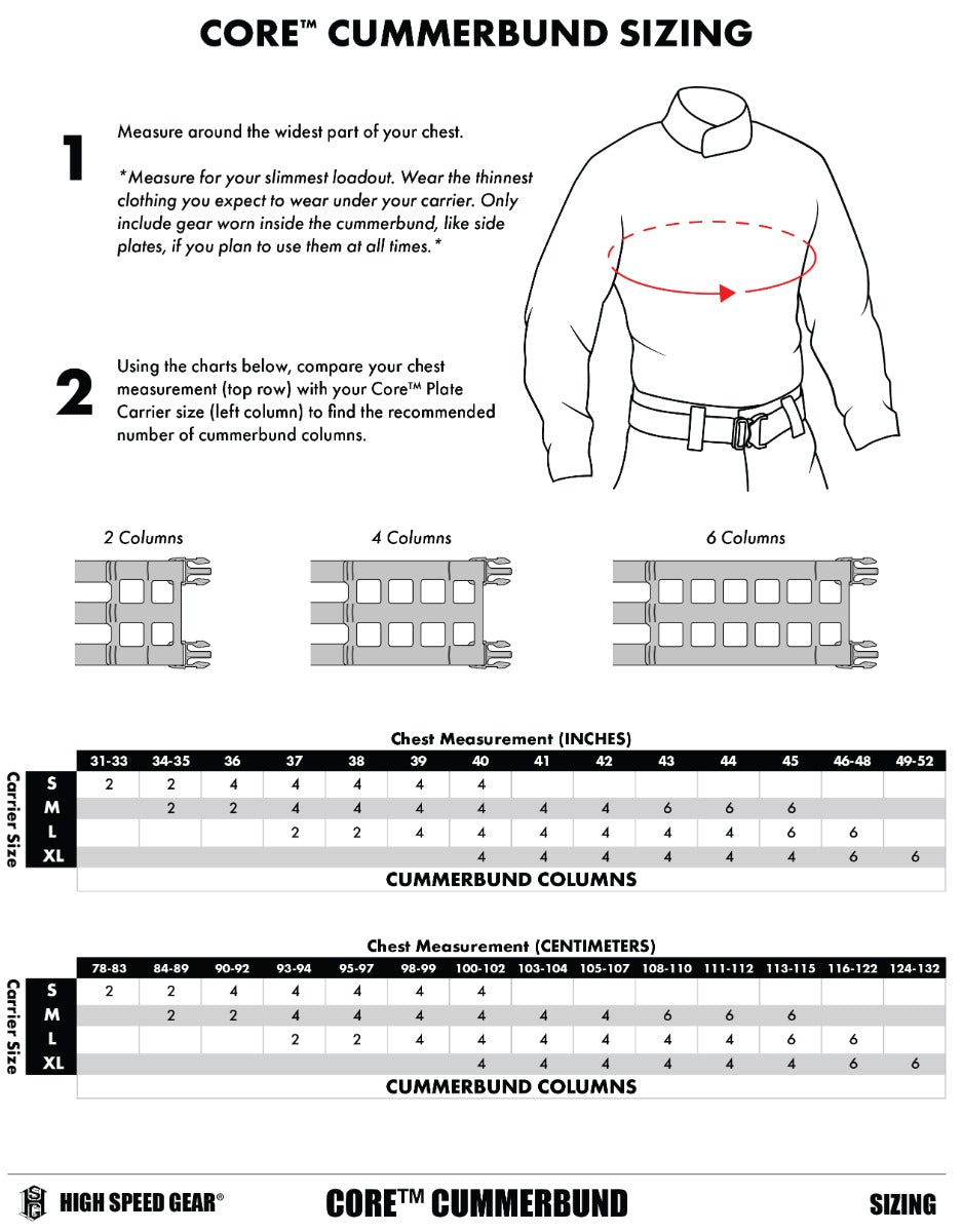 Core Cummerbund 2-Column